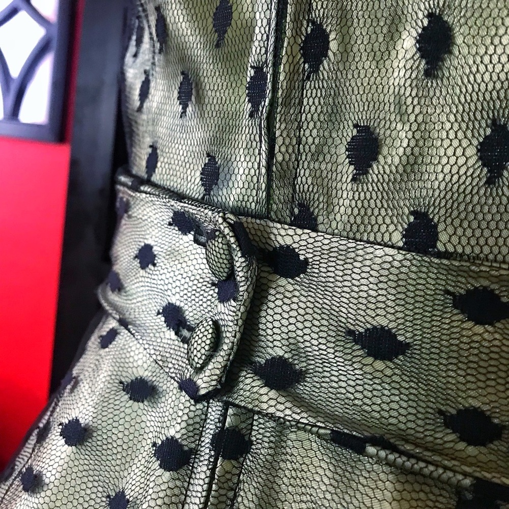 SOLD-Stop Staring 1950’s Style Retro Green Dress - Picture 7 of 8
